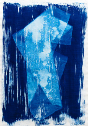 Räume Schweben Nr. 1, 2024, Fotogramm, 100  x 70 cm