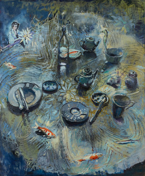 Medium, 2023, Mischtechnik auf Leinwand, 170x140cm