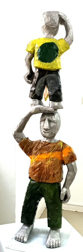 mannomann, 2021, Aluminium bemalt, 130 x 40 x 25 cm