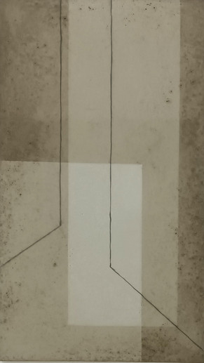 Räume Nr. 4,2017, Beton, Grafit, geölt, 110 x 60 cm