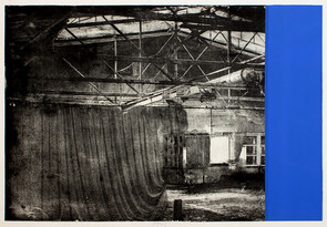 Theater Radierung Siebdruck Foto-Aquatinta mit Pragung auf Butten 78 x 108 cm